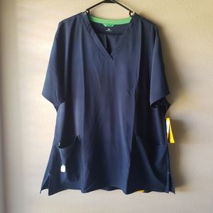 Carhartt Navy Blue Scrubs Top & Pants 2X